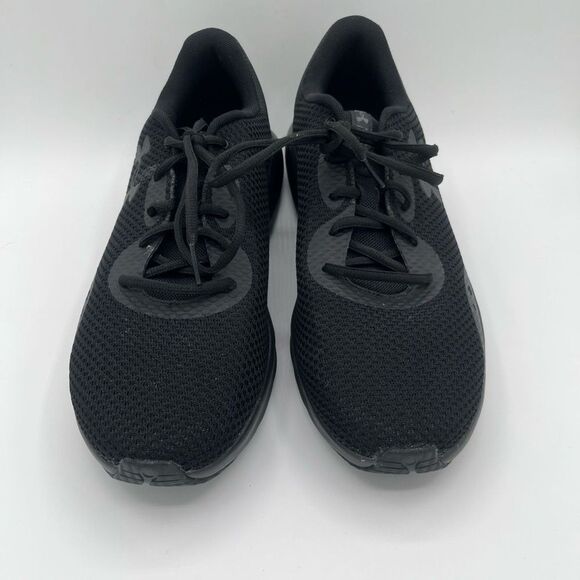 UNDER ARMOUR Charged Pursuit 3 Black Running Shoe Deluxe Foam Men's 12.5 EUC - Picture 1 of 8